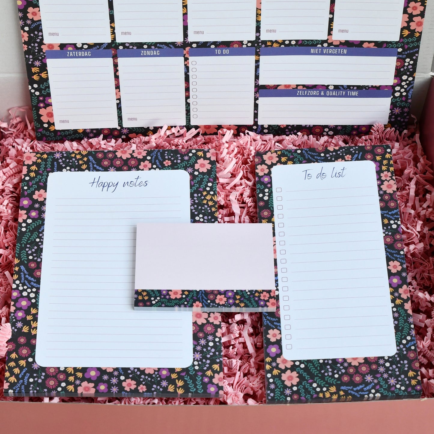 Cadeauset Stationery in Midnight Garden print