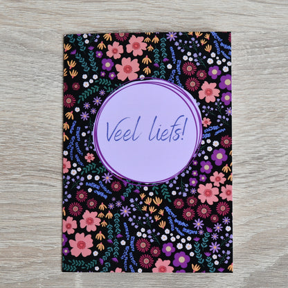 Kaart Veel liefs in Midnight Garden print