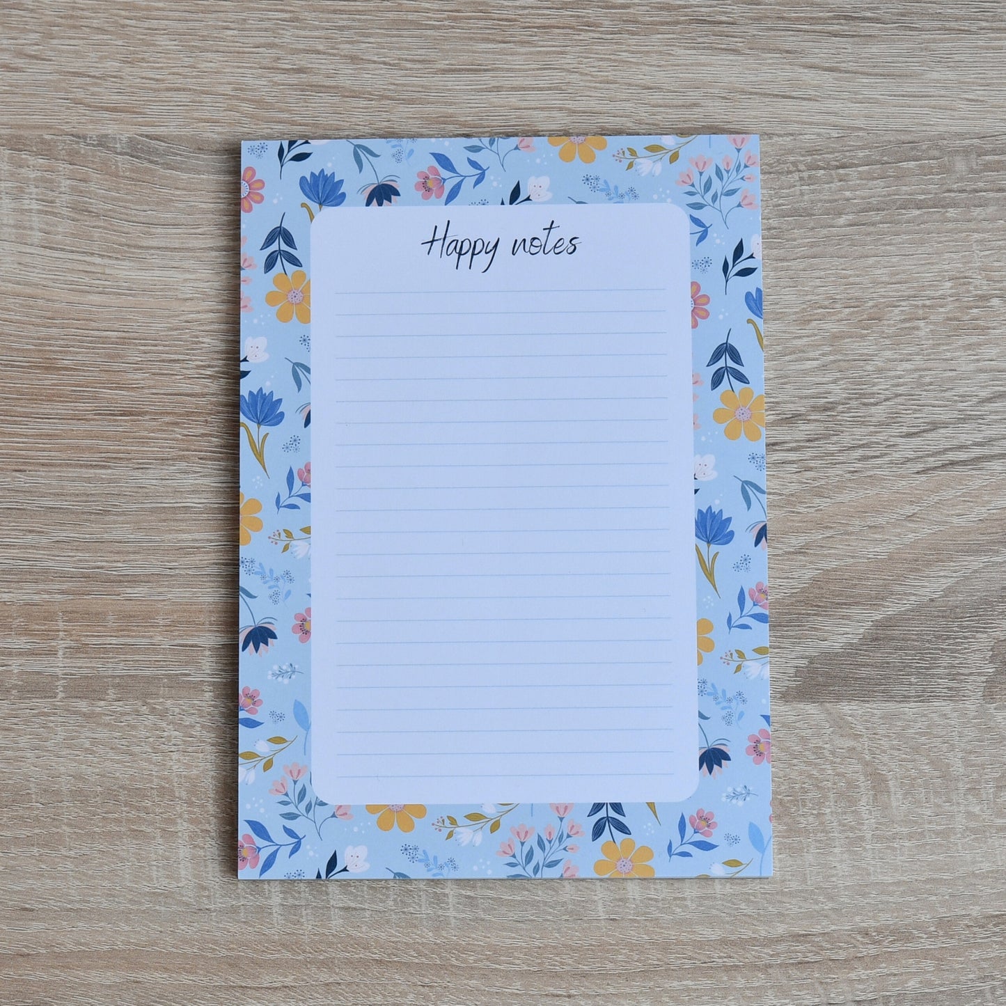 Notitieblok A5 "Happy Notes" in Sunny Petals print