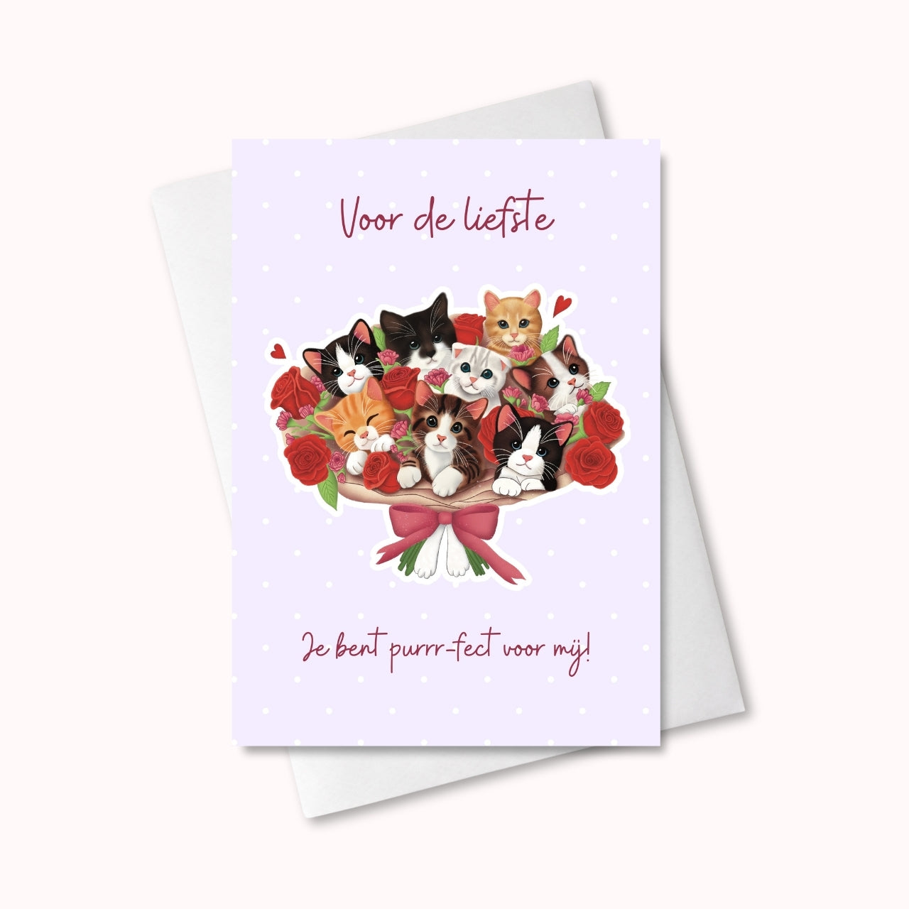 Kaart Kittens: "Voor de liefste"